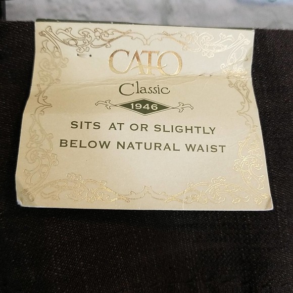 Cato NWT Classic Brown Dress Pants Sz. 14 - Picture 3 of 7